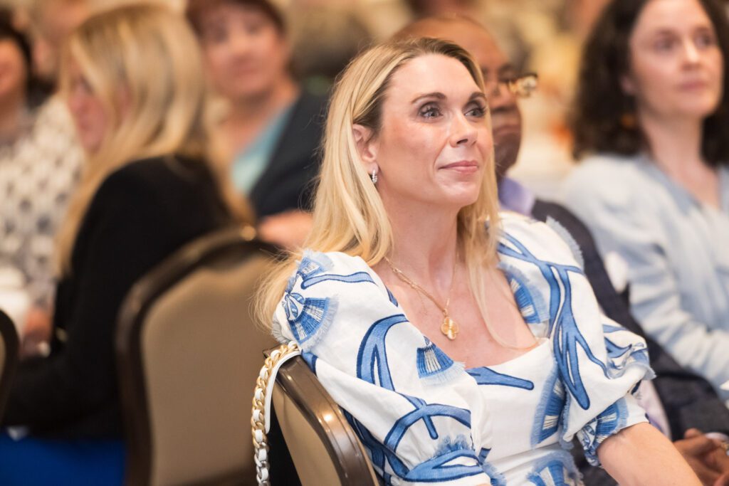 Woman in an audience