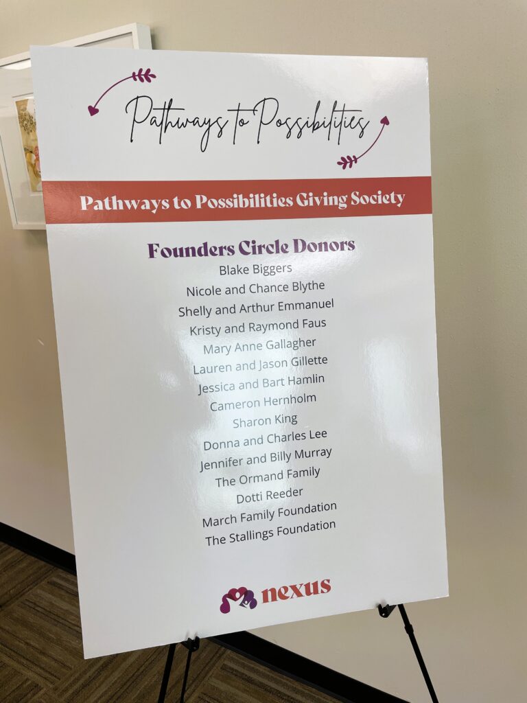 Pathways sponsor board