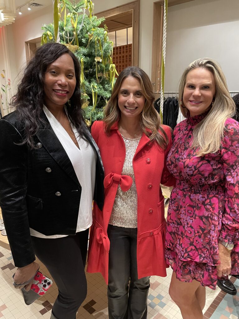 three women smiling