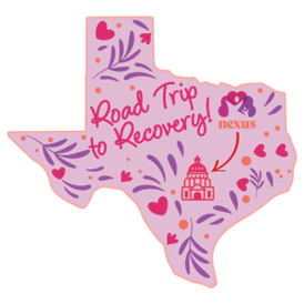 Road to Recovery Texas-shaped logo