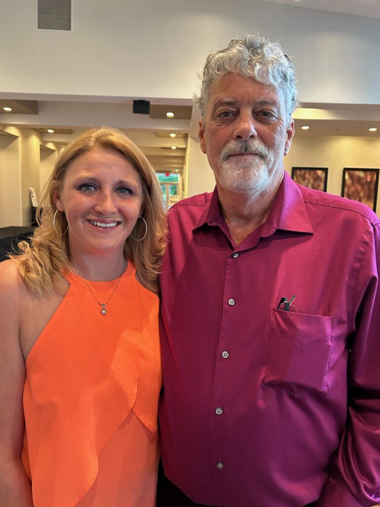 couple smiling