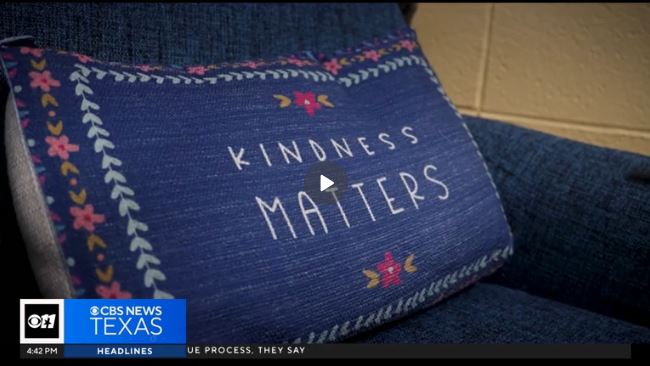 Pillow that says Kindness Matters