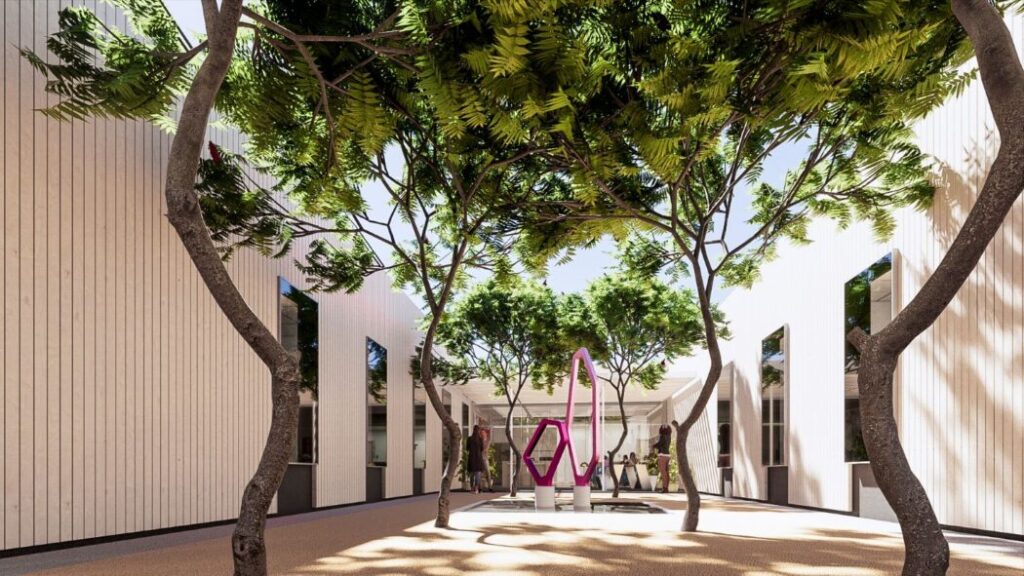 Doswell Medical Building courtyard